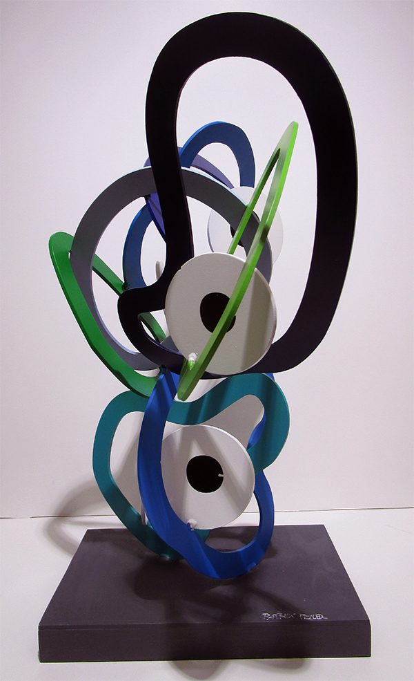 RB2, Metall und Lack, Hoehe 53 cm, 30 x 20 cm;Preis auf Anfrage - Galerie Wroblowski